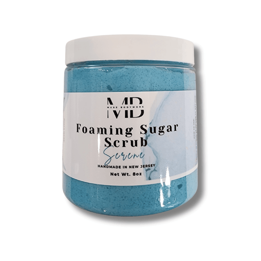 SERENE FOAMING SUGAR SCRUB - Muse Bodywork