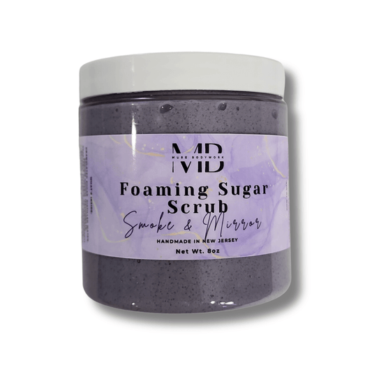 SMOKE & MIRROR FOAMING SUGAR SCRUB - Muse Bodywork