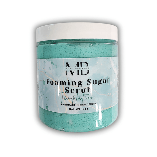 TEMPTATION FOAMING SUGAR SCRUB - Muse Bodywork