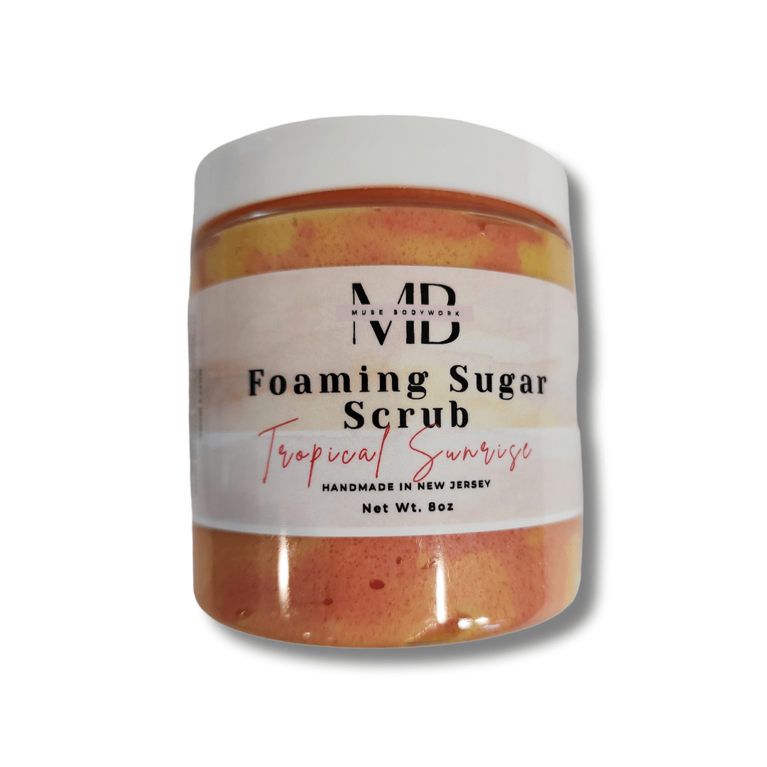 TROPICAL SUNRISE FOAMING SUGAR SCRUB - Muse Bodywork